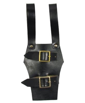 Sword Frog Black leather Chrome Fittings R1870