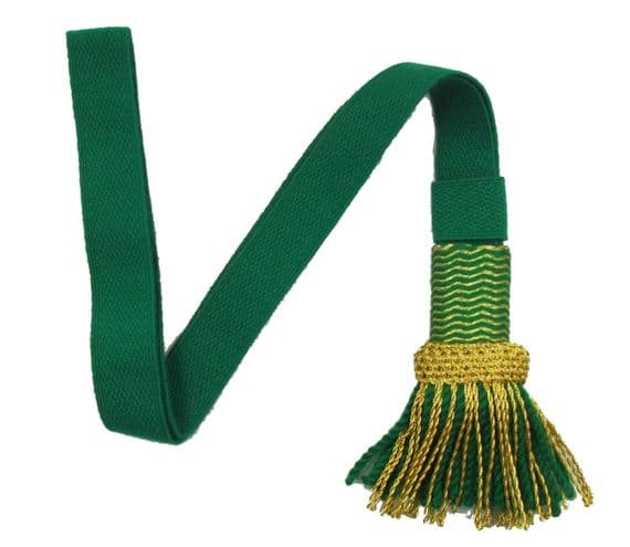 Sword knot Dark Green Gold French Napoleonic Guard  Dragonne de voltigeur Sergent R1700