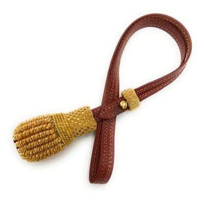 Sword Knot Household Cavalry Blues and Royals Gold Brown leather R2687