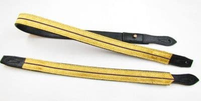 Sword Slings Long & Short RCMP Colour Gold Purple Gold Black Leather - R1040