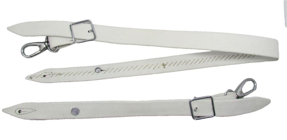 Regiment Officer Baldric Highland Sword Belt In White Leather - Foto 6