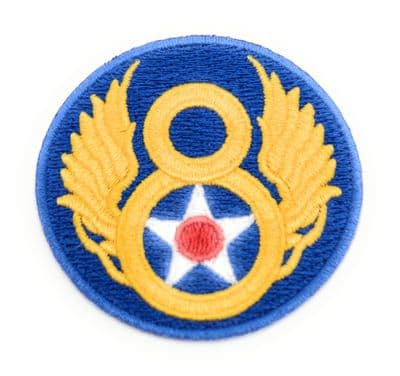 US Army 8th Air Force Badge WW2 Repro American Airforce Patch Insignia Iron or Sew on Embroidered Patch R2666
