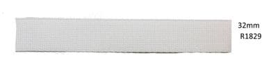 Webbing Polyethylene Courlene White used for belt by Armed Forces 32mm  R1829