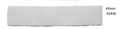 Webbing Polyethylene Courlene White used for belt by Armed Forces 43mm  R1830