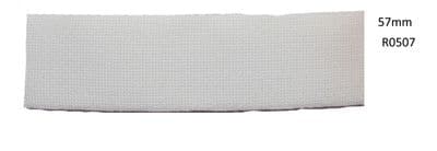 Webbing Polyethylene Courlene White used for belt by Armed Forces 57mm Wide R507