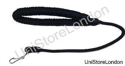 Whistle Lanyard Navy Blue Silky, Lanyard Pleated with chrome hook 24 inch