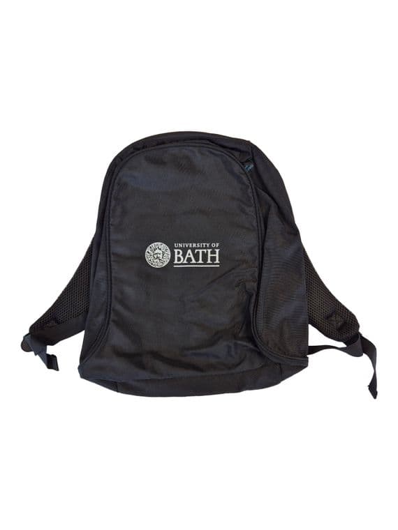 University of Bath Black Backpack