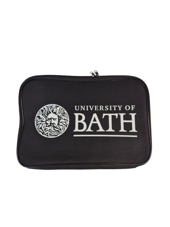 University of Bath Black Laptop Bag