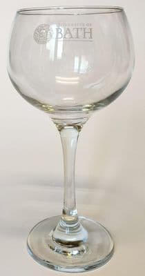 University of Bath Crested Gin Glass
