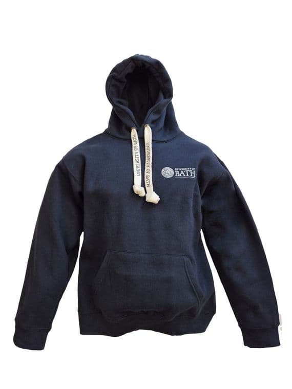University of Bath Dark Blue Corded Hoodie