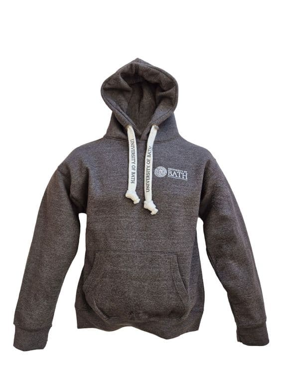 University of Bath Dark Grey Corded Hoodie