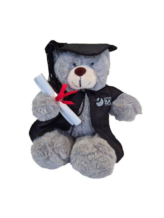 University of Bath Grey Graduation Bear