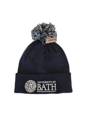 University of Bath Navy Knitted Hat