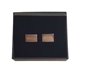 University of Bath Nickel Plated Engraved Cufflinks