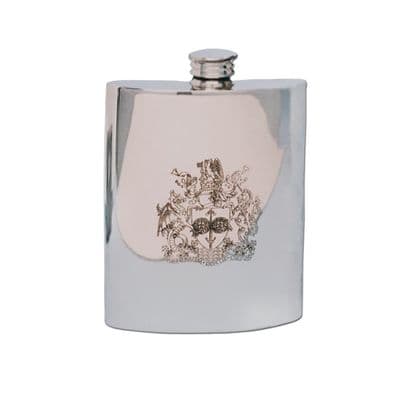 University of Bath Traditional Pewter Hip Flask