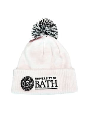 University of Bath White Knitted Hat