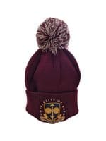 UoB Burgundy Snowstar Beanie