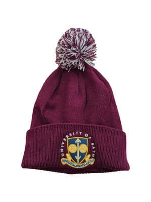UoB Burgundy Snowstar Beanie