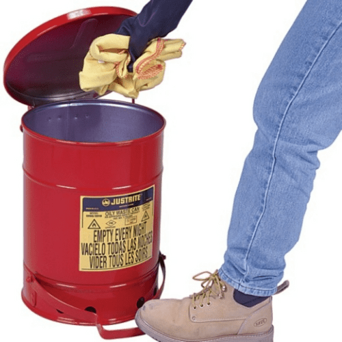 20 L Steel Oily Waste Can 09100