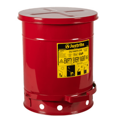 38 L Steel Oily Waste Can 09300