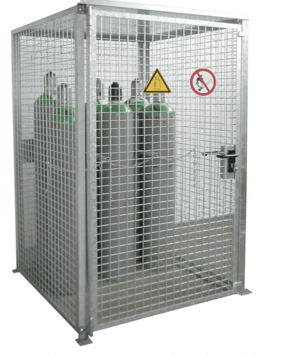 Gas Cylinder Cage With Roof for 16 Cylinders: GFC-M0/D