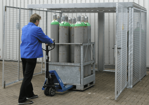 Gas Cylinder Cage With Roof for 78 Cylinders: GFC-M4/D