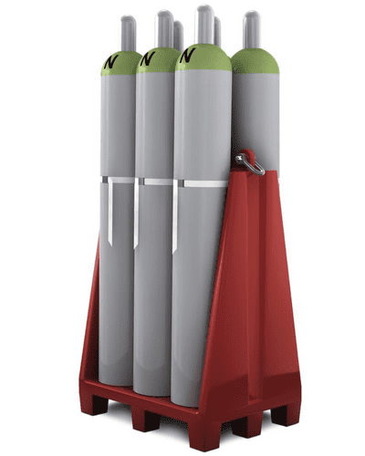 Gas cylinder pallet for six cylinders - CY187304