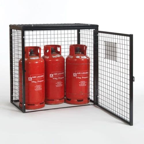Gas Cylinder Storage Cage - 3 x 19 kg Cylinders GC05