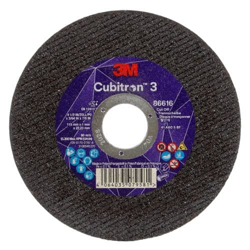3M 115X1.0mm Cubitron 3 Slitting Discs 86616
