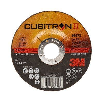 3M 125mmx2.5mm Cubitron II Cutting Disc  65477