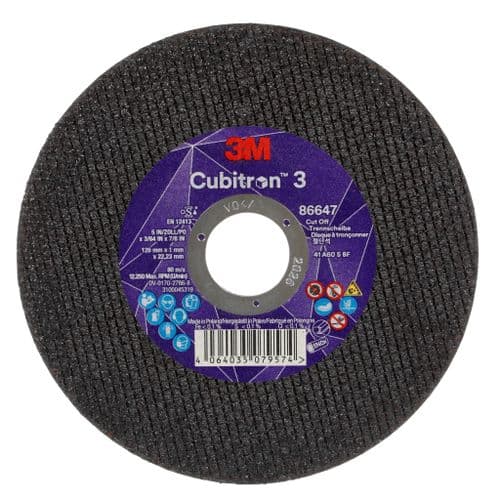3M 125X1.0mm Cubitron 3 Slitting Discs 86647