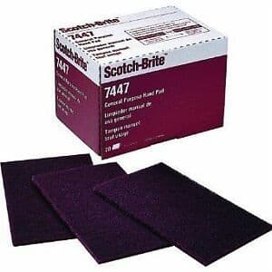 3M 7447 A-VFN Maroon Hand Pads (155x225mm)