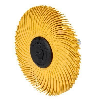 3M 75mm P80 Shaft Mounted Radial Bristle Brush for Weld Cleaning 62968