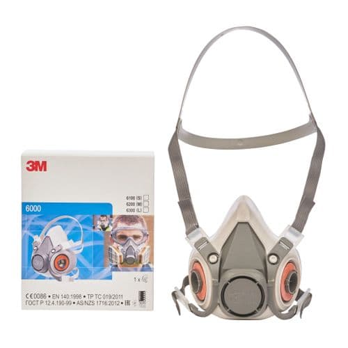 3M Reusable Half Face Mask Medium 6200