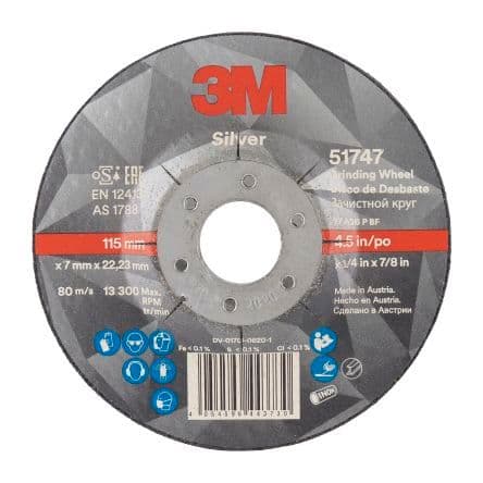 3M Silver Grinding Discs