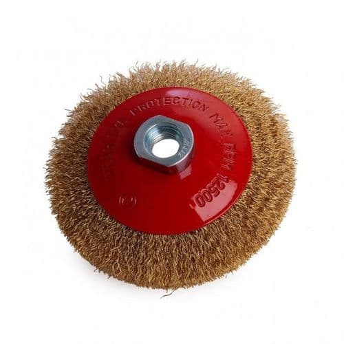Abracs ABWBB100M14C 100mm Bevelled Wire Brush Crimped wire