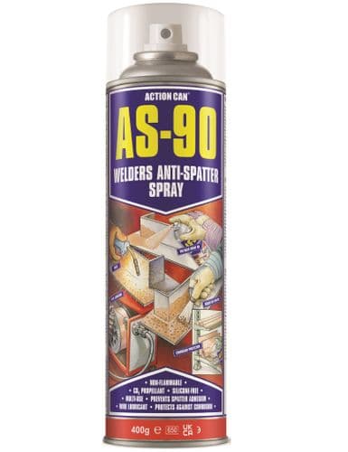 Action Can AS-90 Anti-Spatter Spray 400ml Aerosol