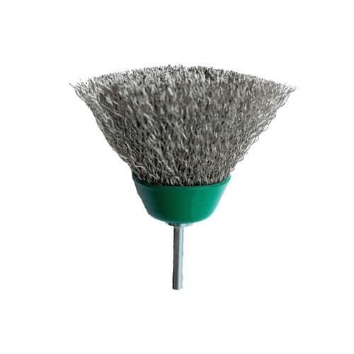 Cup Brush Spindle Mount Ball Shape S/S