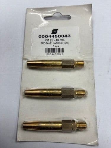 Esab 0004450043 Propane Gas nozzle, 25-40mm, 3Pcs