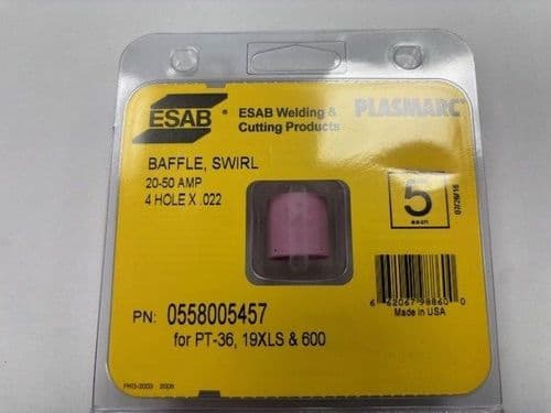 Esab 0558005457 Baffle, Swirl 20-50A PT-36