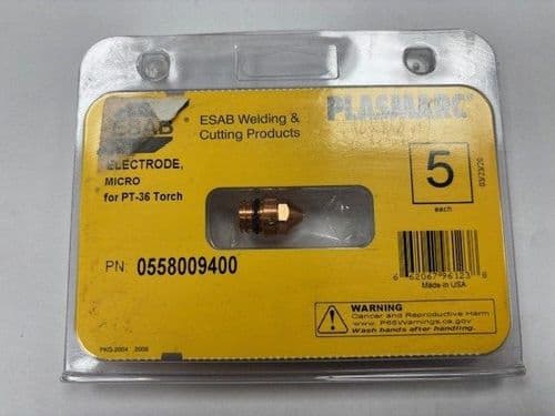 Esab 0558009400 PT-36 Micro Electrode, Pack of 5