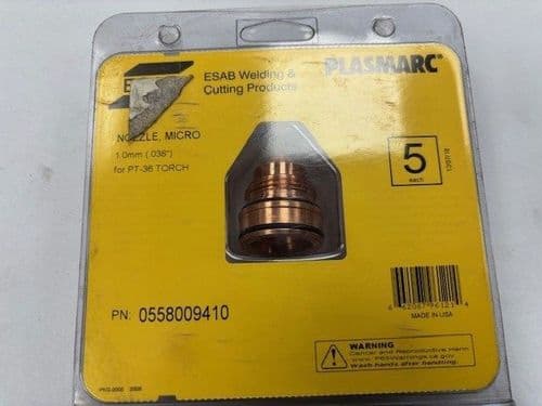 Esab 0558009410 60A Nozzle PT-36, Pack of 5