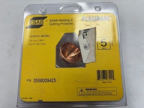 Esab 0558009425 2.5mm Micro shield PT-36, Pack of 5