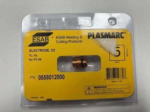 Esab 0558012000 PT-36 Electrode, Pack of 5