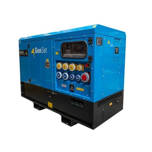 GenSet 22 kVA MV Power Generator 400V/230V/110V 1500rpm Silenced Yanmar 4TNV88 Diesel Engine