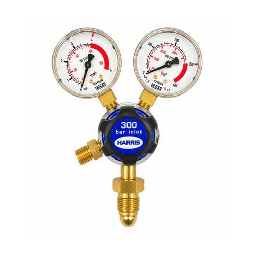 Harris 801B Single Stage Two Gauge Oxygen 4Bar Regulator