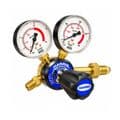 Harris 801B Single Stage Two Gauge Side Entry Oxygen 10Bar Regulator