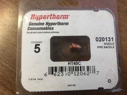 Hypertherm 020131 MAX40 Nozzle, Pack of 5