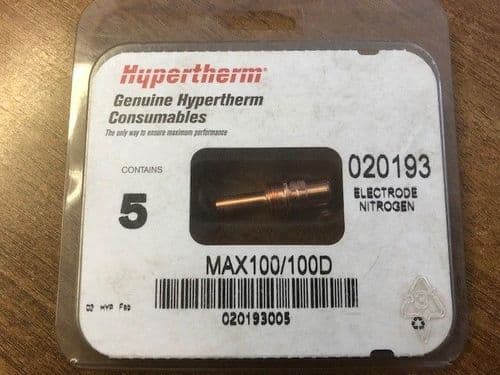 Hypertherm 020193 Max100 Electrode, Pack of 5
