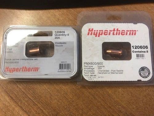Hypertherm 120606 Max900 35A Extended Nozzles, Pack of 5